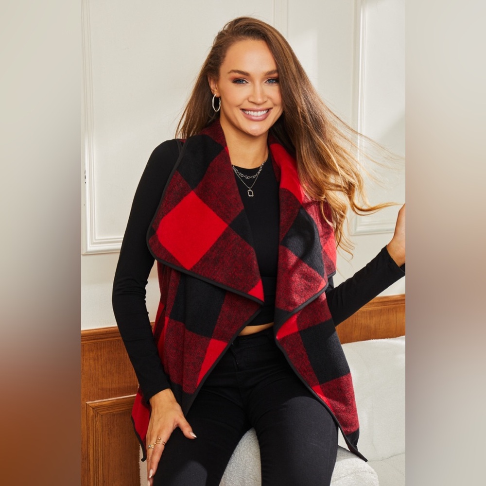 NWT: Medium Gingham sweater vest
